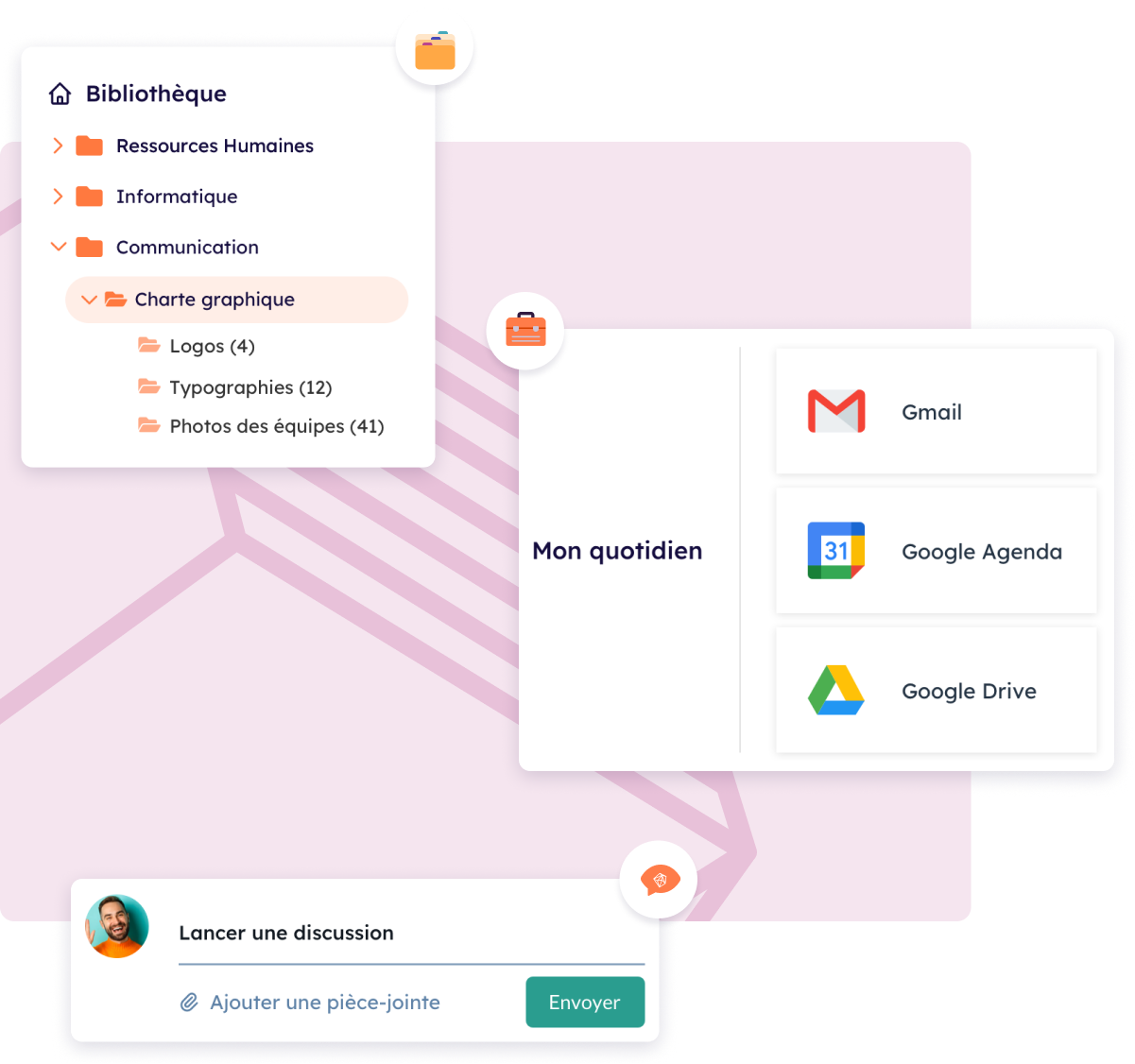 Fonctionnalités - Digital Workplace Intranet Inside