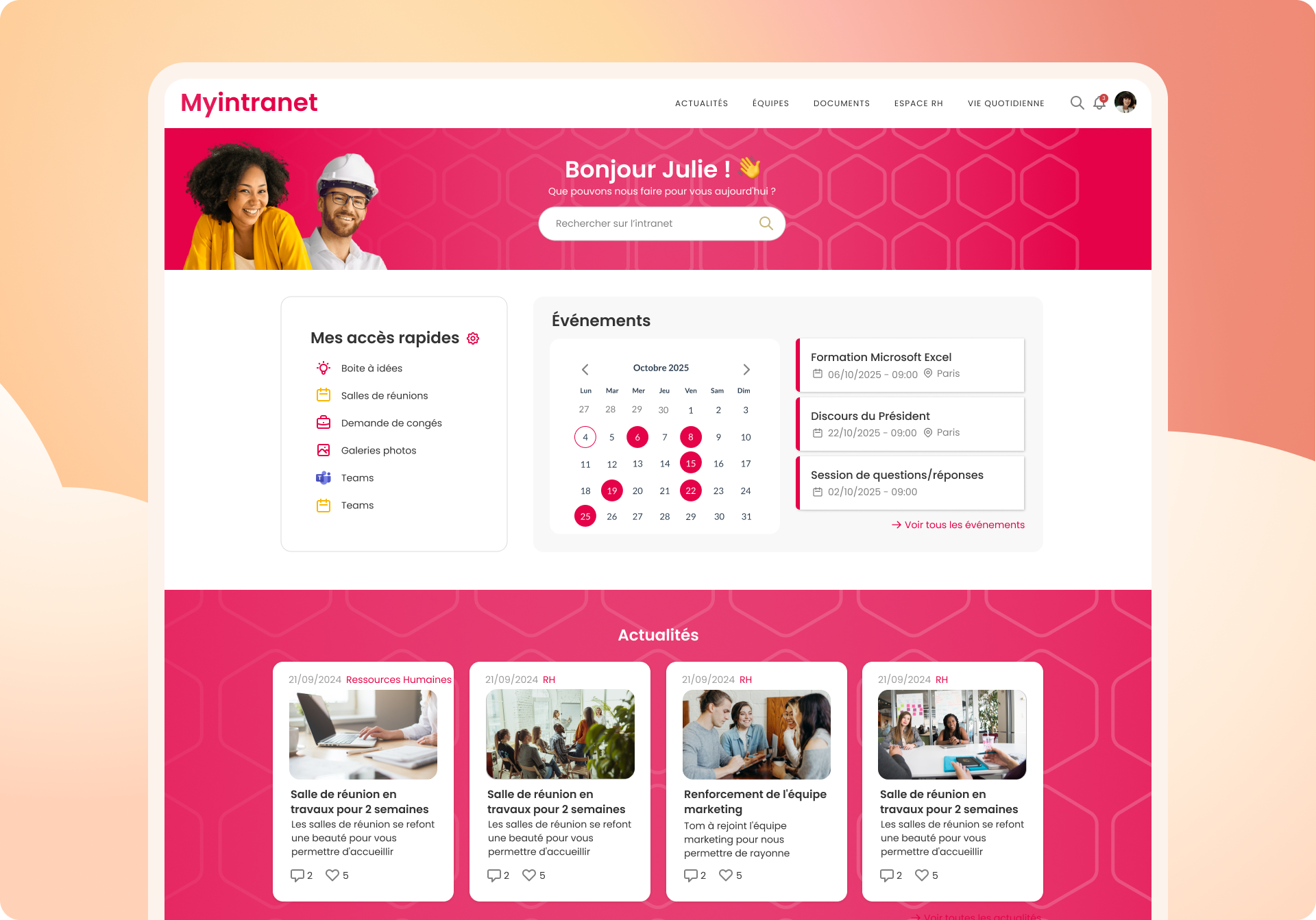 exemple d'intranet pour une ville