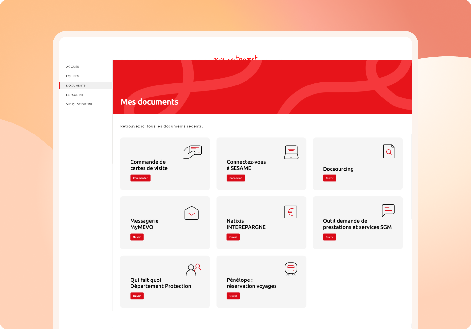 exemple d'intranet document pour entreprise