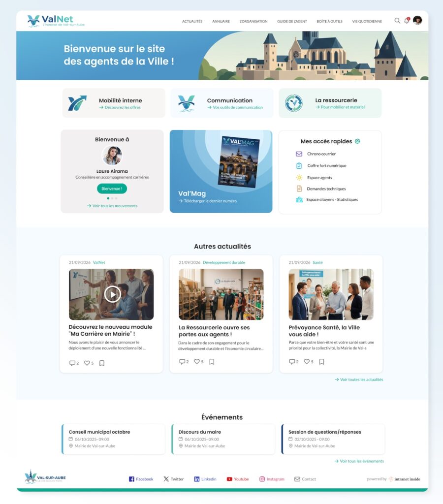 exemple intranet ville collectivité