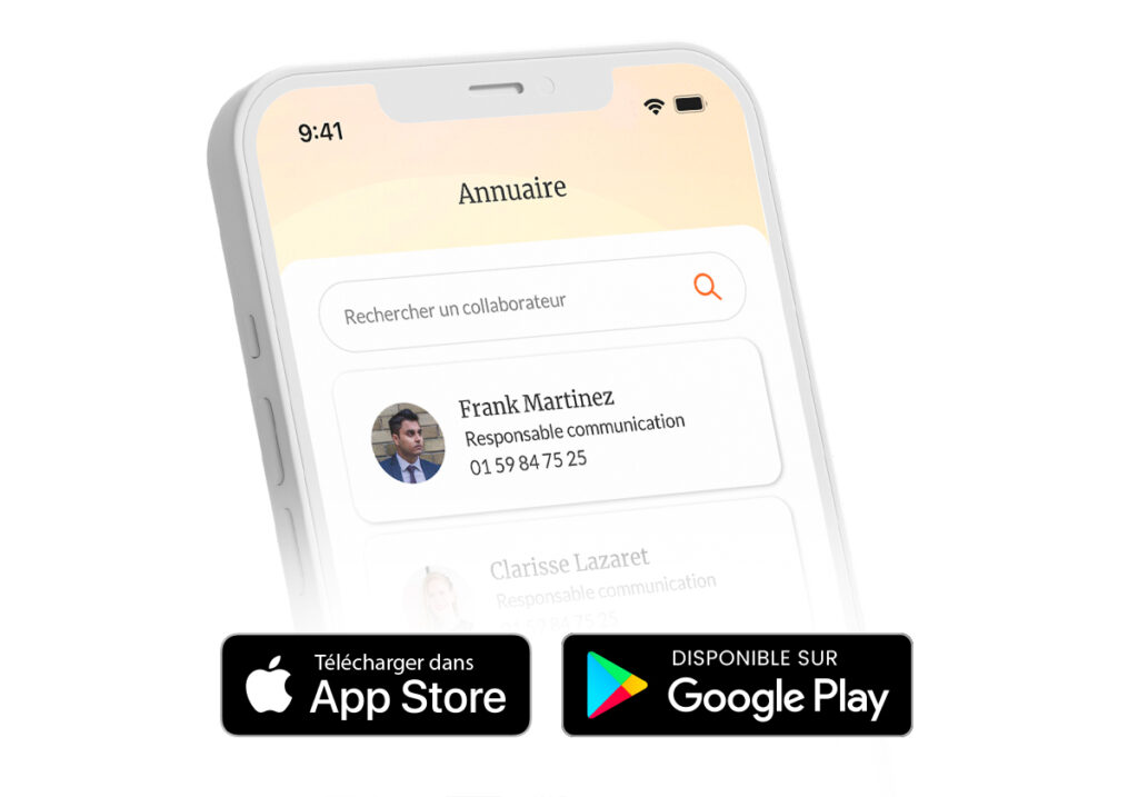 Application mobile intranet inside