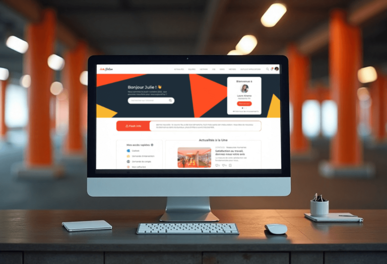 Illustration d'un portail intranet