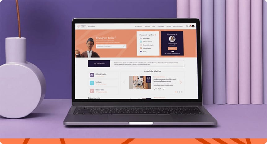Fonctionnalités de la solution d'intranet collaboratif Intranet Inside