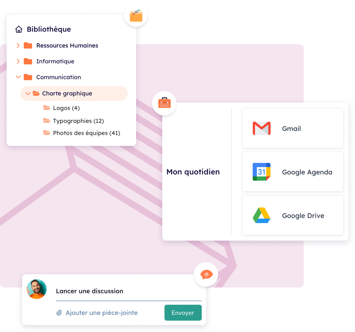 Fonctionnalités - Digital Workplace Intranet Inside